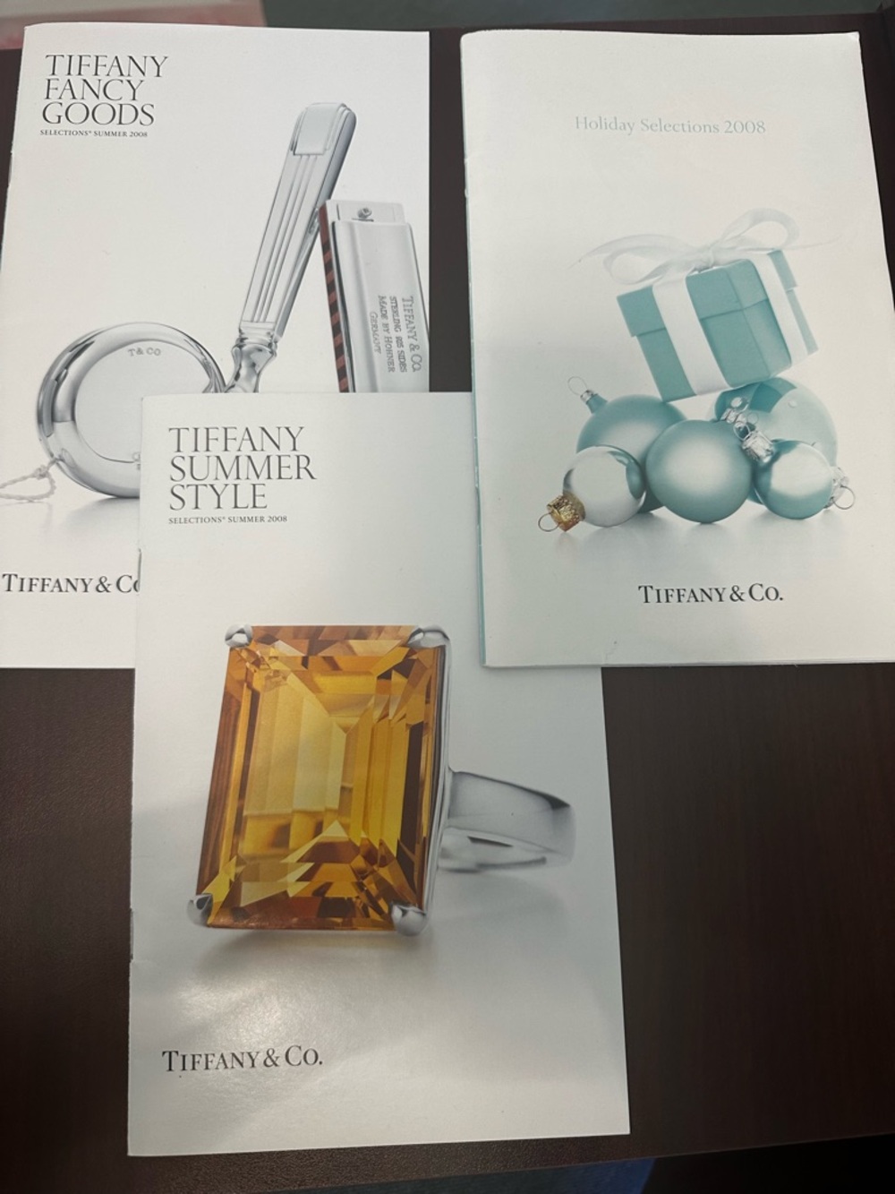 Tiffany & Co. 2008 Catalogs - Set of 3